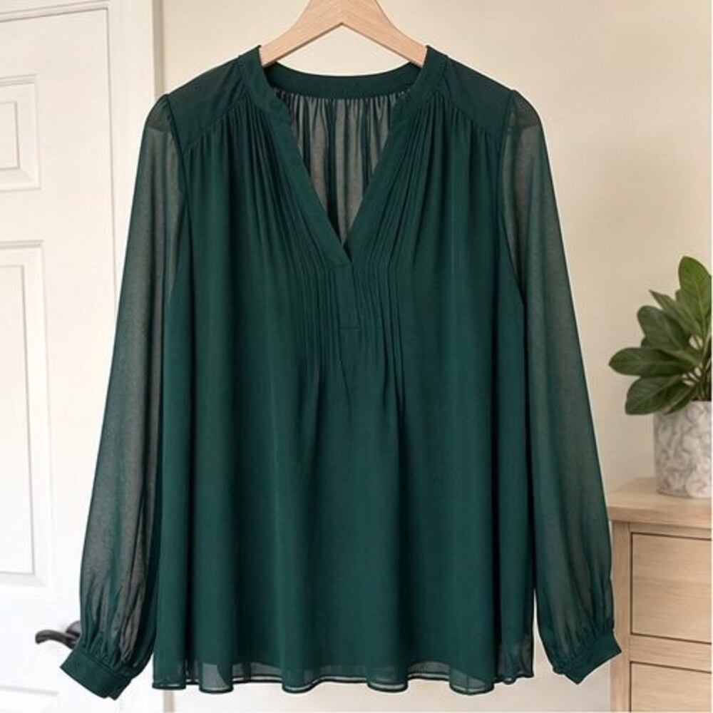 Blue Peplum Top
